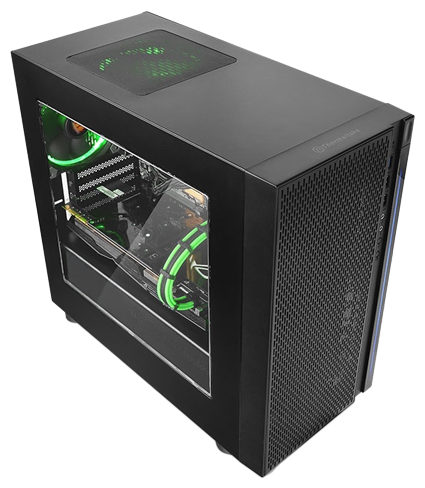 Full Build Thermaltake Versa H18 displaying tidy cable management