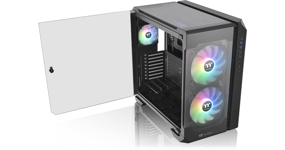 Tempered glass on three sides