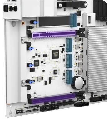 Main side of board with Expansion Slots highlighted