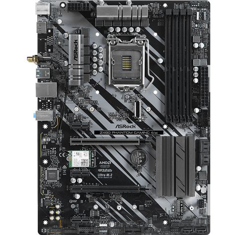 ASRock Z490 Phantom Gaming 4/ac Intel 10th Gen ATX Motherboard