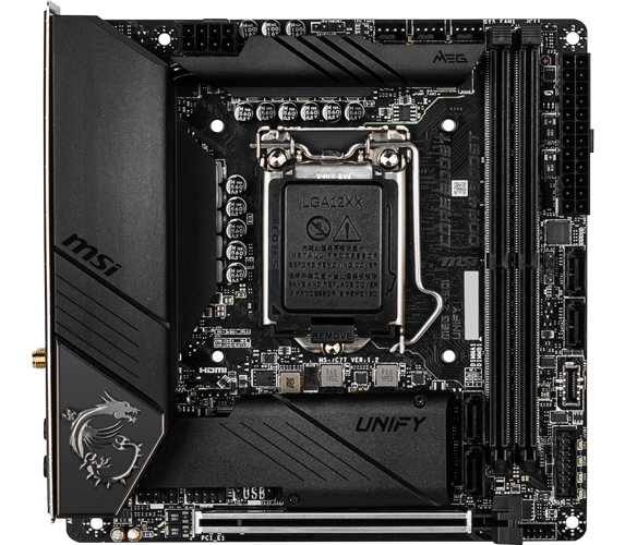 MSI MEG Z490I UNIFY, 10th Gen Intel Mboard