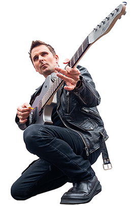 Manson Cort Matt Bellamy Silver Guitar