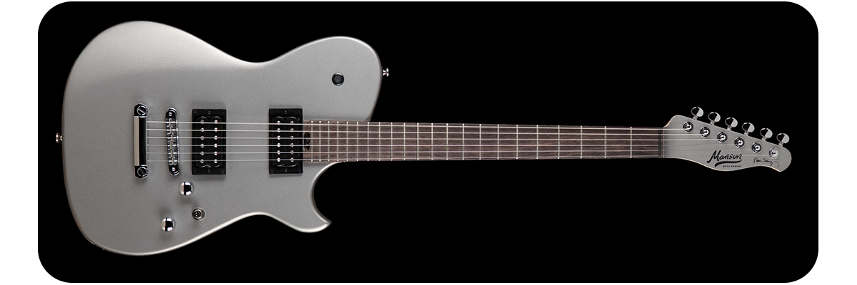 Manson Cort Matt Bellamy Silver Guitar