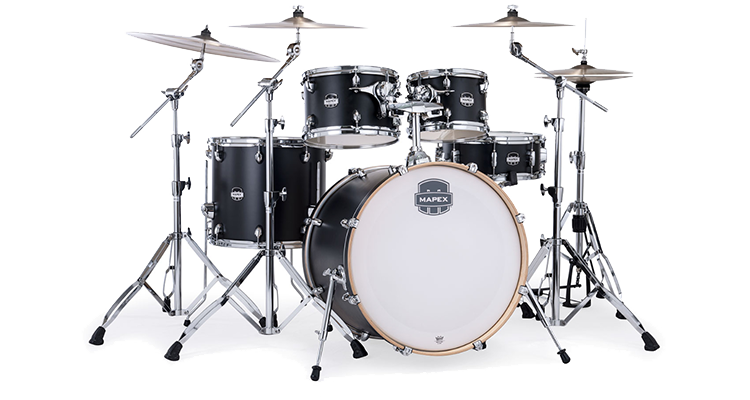 Mapex - Mars Maple 5-Piece Rock Shell Pack Matte Black