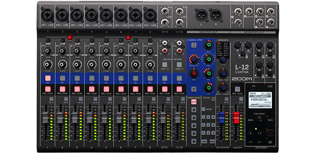 Zoom LiveTrak L-12 mixing desk