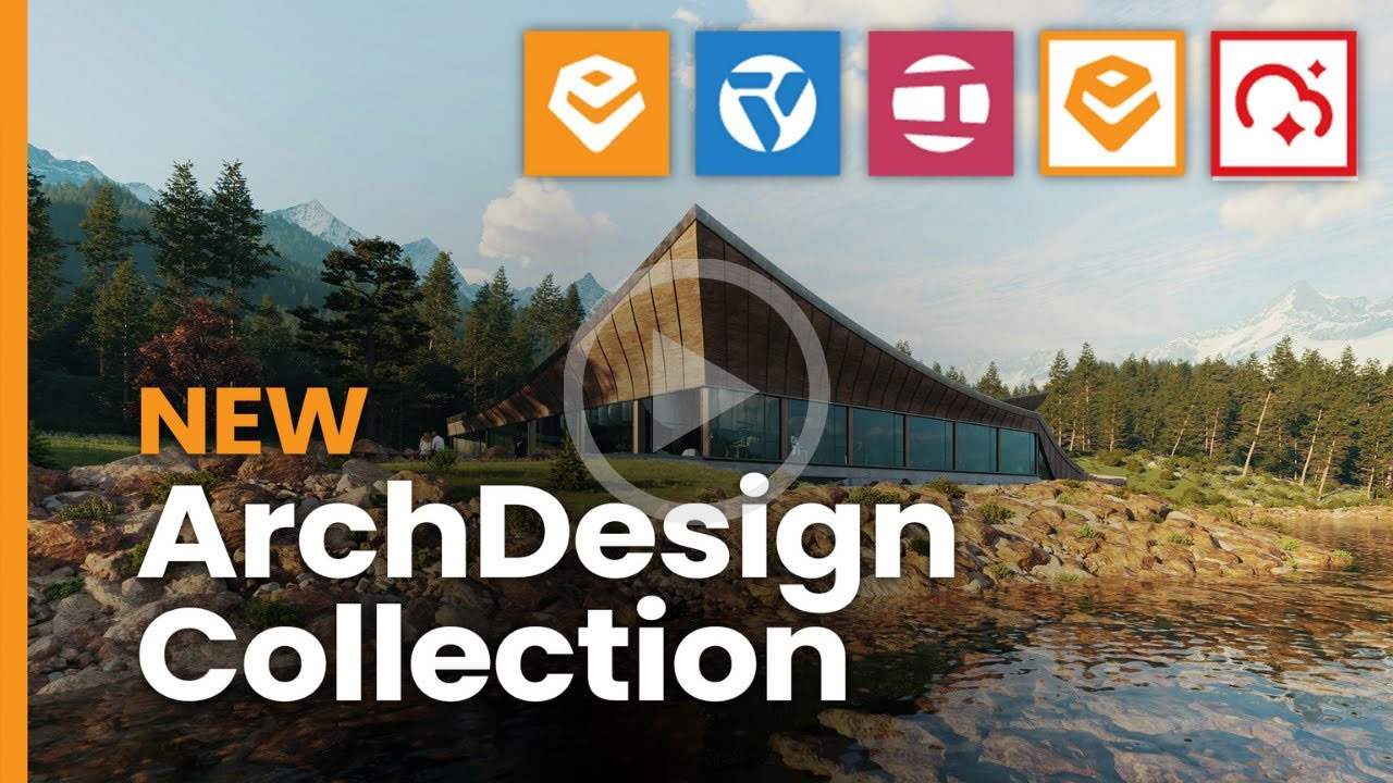 video thumbnail showing the key features of the Chaos ArchDesign Collection