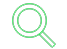 green magnifying glass icon