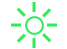 Green sun icon