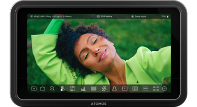 Atomos Shinobi II HDR on camera video monitor