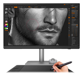 someone using the 4k 144hz benq monitor with a graphics tablet