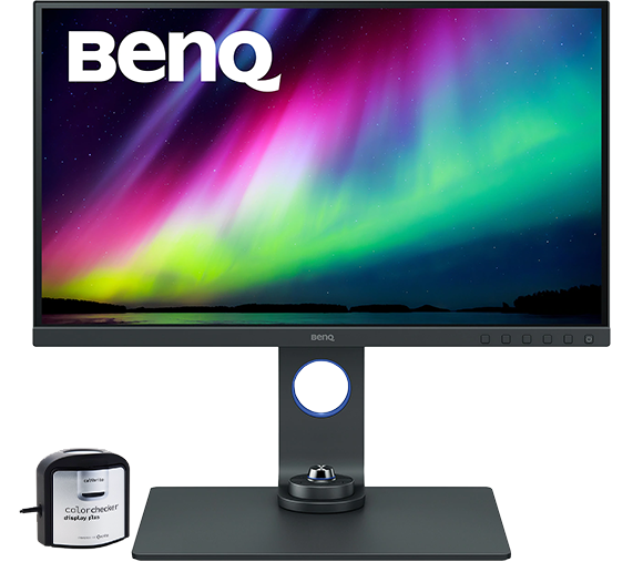 BenQ SW270C 27in 2K 1440p PhotoVue Monitor with Calibrite ColorChecker Display Plus