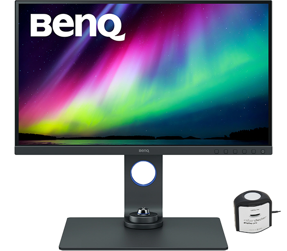 BenQ SW270C 27in 2K 1440p PhotoVue Monitor with Calibrite ColorChecker Display Pro