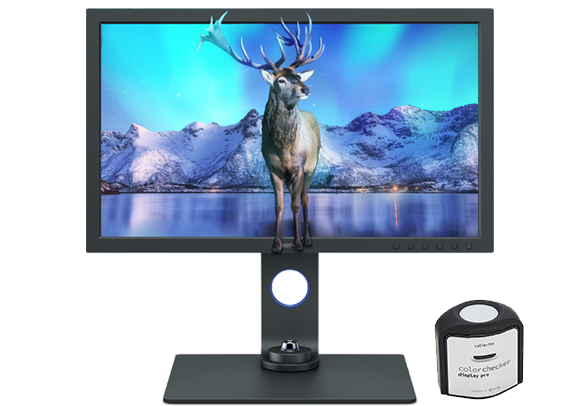 BenQ SW271C 27in 4K PhotoVue Monitor with Calibrite ColorChecker Display Pro