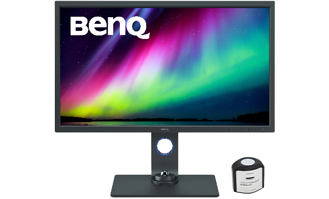 BenQ SW321C 32 inch 4K PhotoVue Monitor SW321C with Calibrite ColorChecker Display Pro