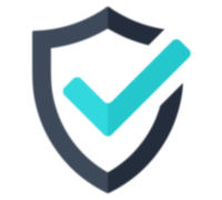 Illustration of kite shield with teal tick representing BenQs Professional Panel Guarantee