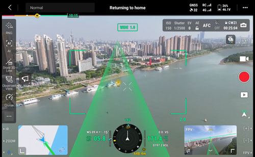Matrice 400 AR flight path waypoint footage preview