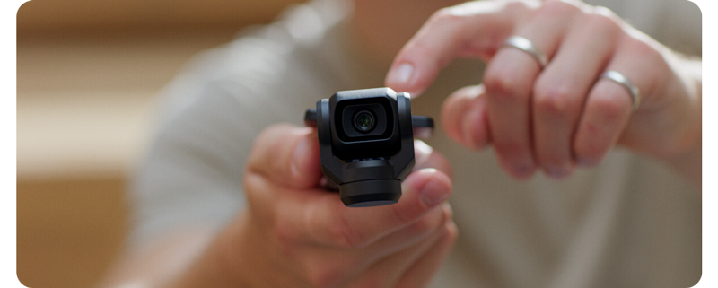 DJI OSmo Pocket 3 handheld in spinshot mode