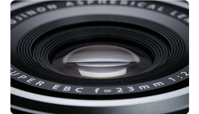 close up photograph of Fujifilm X100VI lens