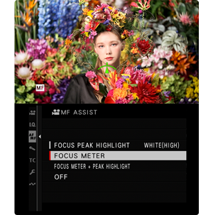 mf assist interface on the fuji xh2