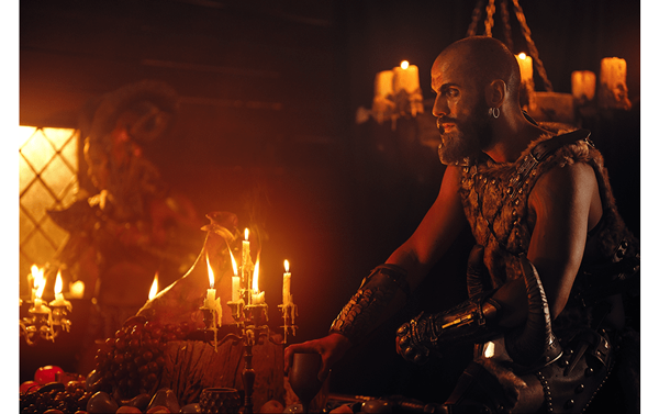 sample image of a fantasy scen in a cabin by candle light, shot using the fujifilm xh2 camera