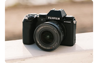 fuji xs20 near on a table