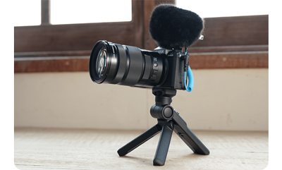 mic connected to the fujifilm xs20 using the 3.5mm jack