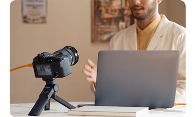 the fujifilm x s20 in use as a webcam