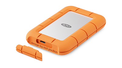 LaCie Rugged Mini SSD with port cover