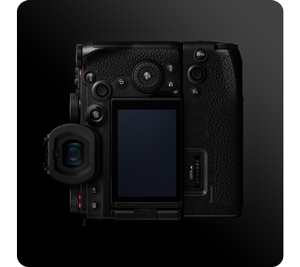 photo of lumix S5IIX camera with battery grip