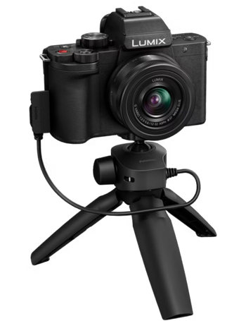Panasonic Lumix DC-G100DV compact mirrorless camera and tripod bundle