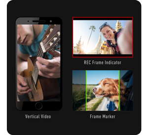 image of smartphone, video frame and frame marker