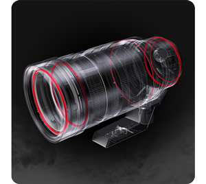 xray image of Leica DG Vario-Elmar 100-400mm Lens weather seals