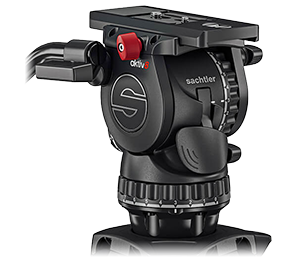 Sachtler system aktiv8 flowtech75 MS, aktiv tripod, mid-level spreader, carry handle and bag