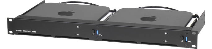 Sonnet RackMac Mini 1U Rackmount Enclosure for Mac Mini 2018