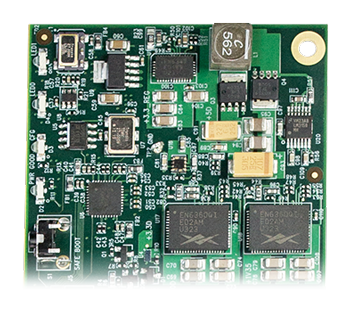 close up of the aja corvid 88 processor