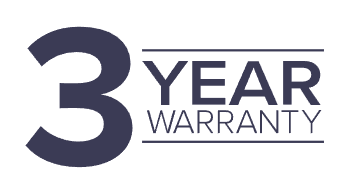3 year warranty logo