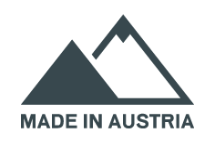 Angelbird made in Austria icon of two mountain peaks