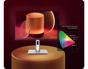 colour gamut example of the asus proart pa248crv monitor
