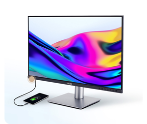 smart phone charging via the usb hub of the asus proart pa279cv monitor