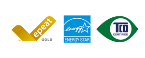 epeat gold certifcation, Energy Star Rated Monitor, TCO certified Logo