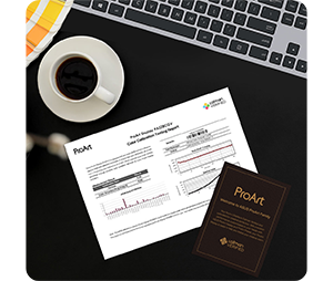 asus proart monitor pa328cgv calibration report on a desk