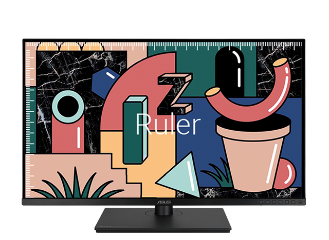 asus proart pa329cv with ruler overlay