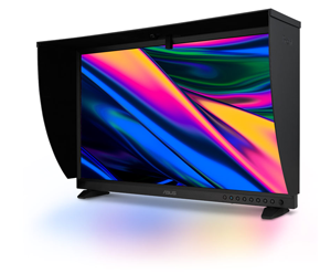ASUS ProArt PA32DC with detachable monitor glare hood