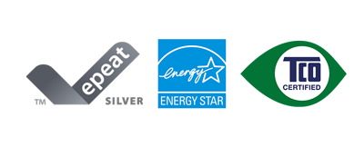 epeat silver certifcation, Energy Star Rated Monitor, TCO certified Logo