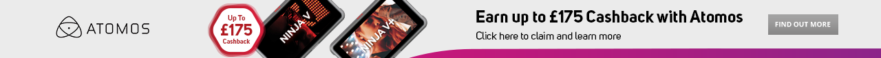 Atomos Ninja V Ninja V+ Cashback promotion