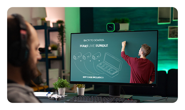birddog maki live being used as a webcam for education