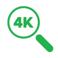 4k optical zoom symbol