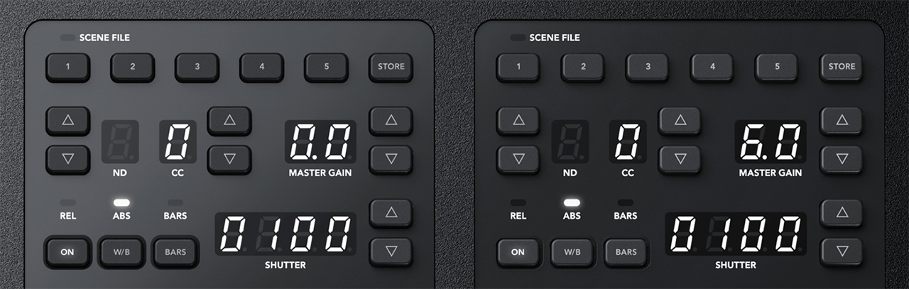 ATEM Camera Control Scene and Camera Controls
