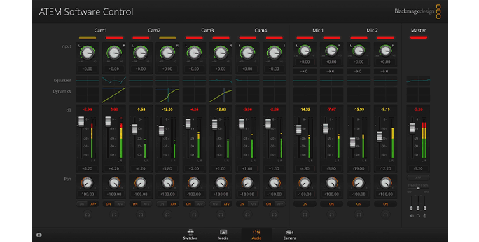 atem mini extreme audio mixer interface
