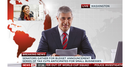 example of a news broadcast